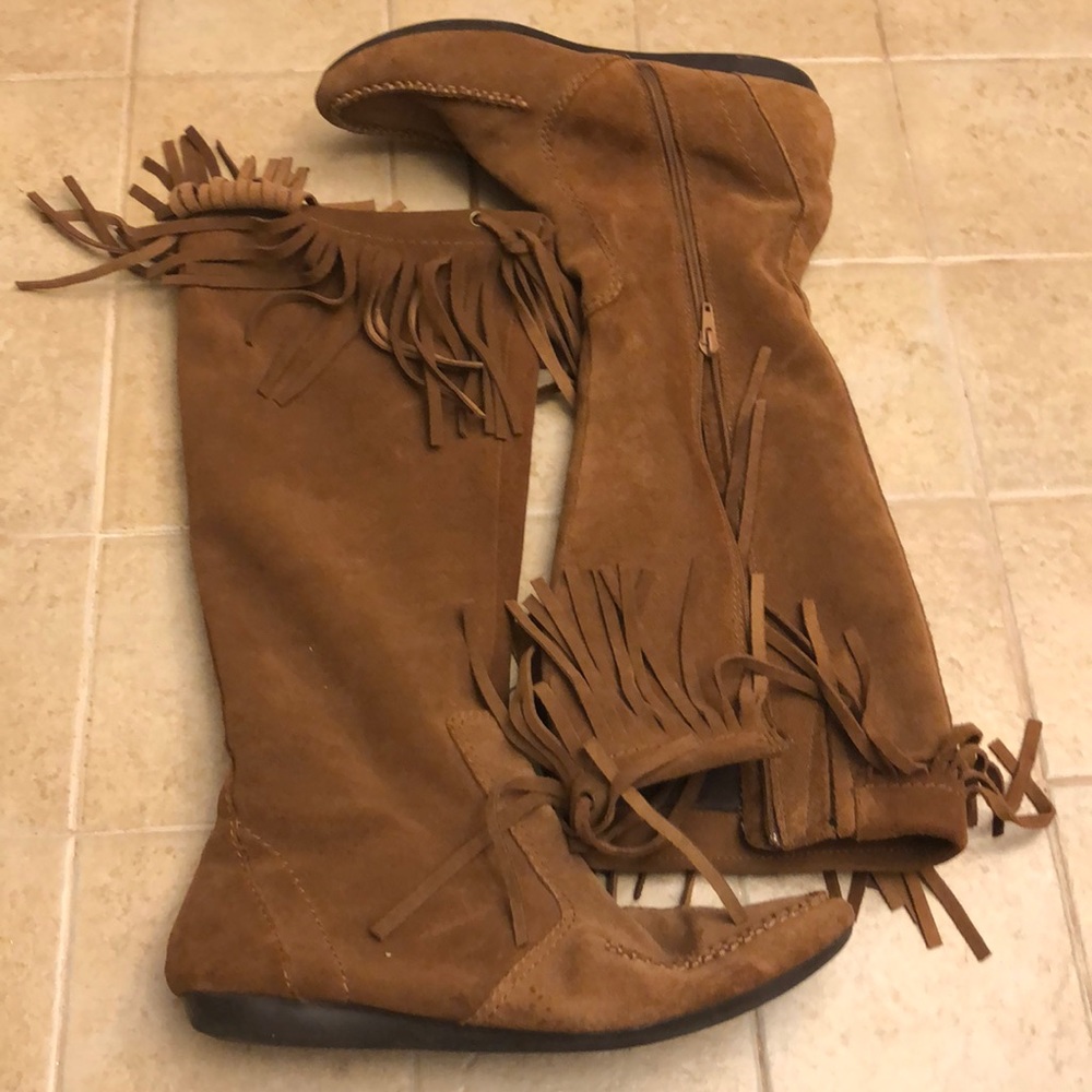 Comfy leather boots